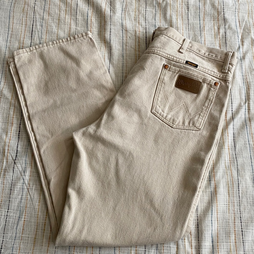 Wrangler 936 Cowboy Cut Slim Fit Jeans Tan 38x32